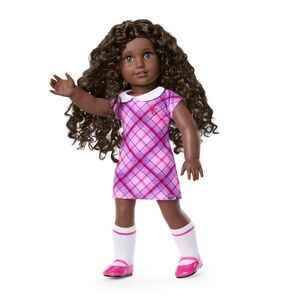 American Girl Truly Me 18-Inch Doll #127 W/Hazel Eyes, Curly Dk-Brown Hair, Ver